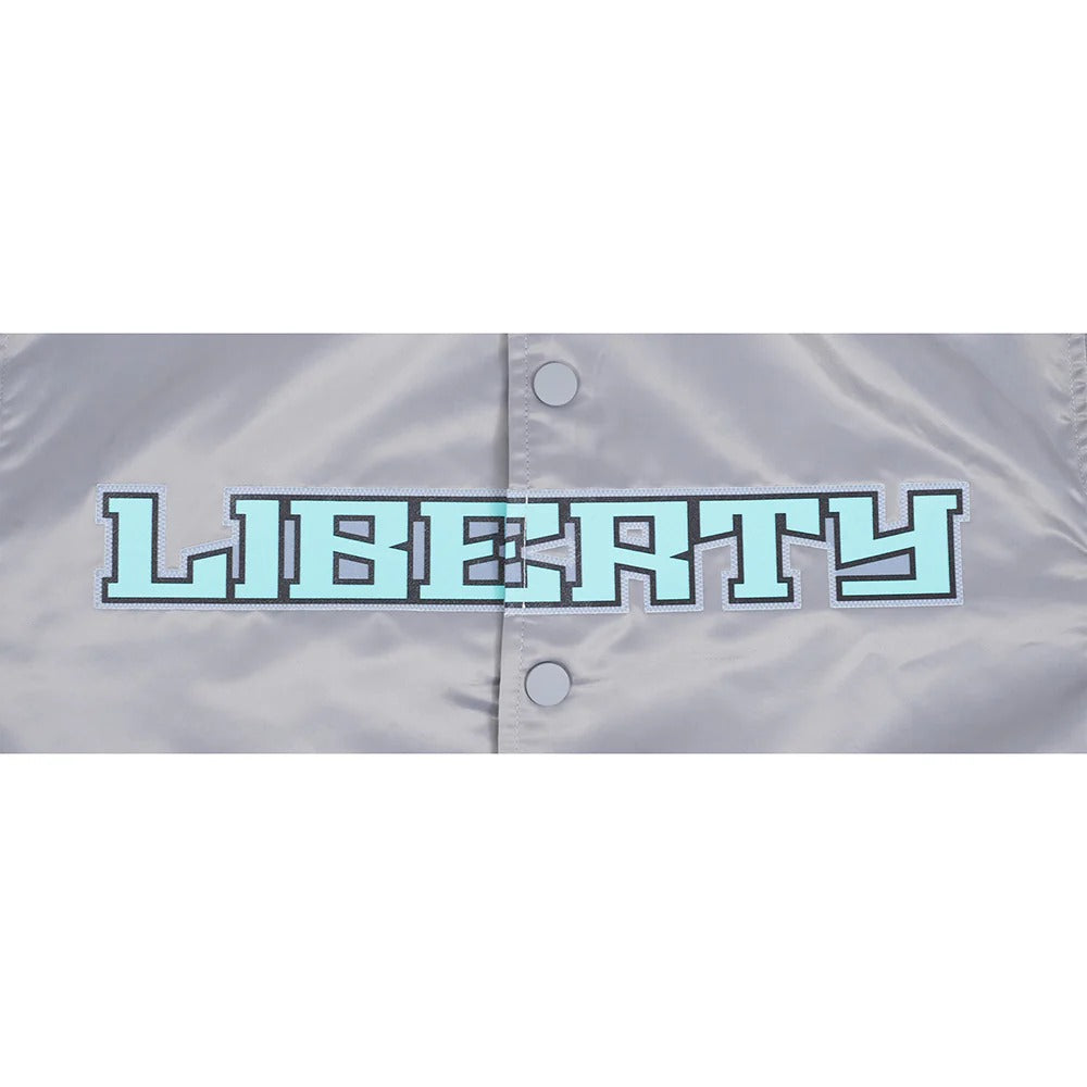 WNBA NEW YORK LIBERTY CLASSIC CHENILLE MEN'S SATIN JACKET