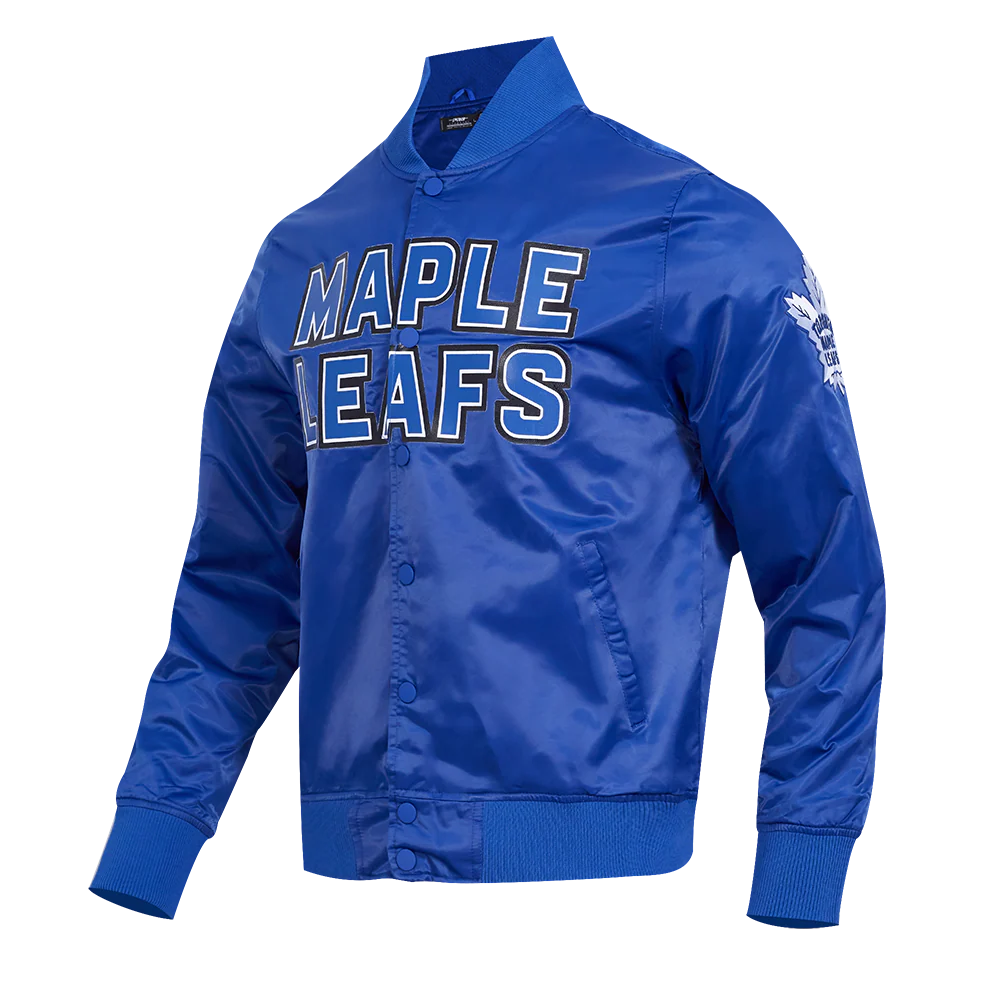 NHL TORONTO MAPLE LEAFS RETRO CLASSIC MEN'S RIB SATIN JACKET