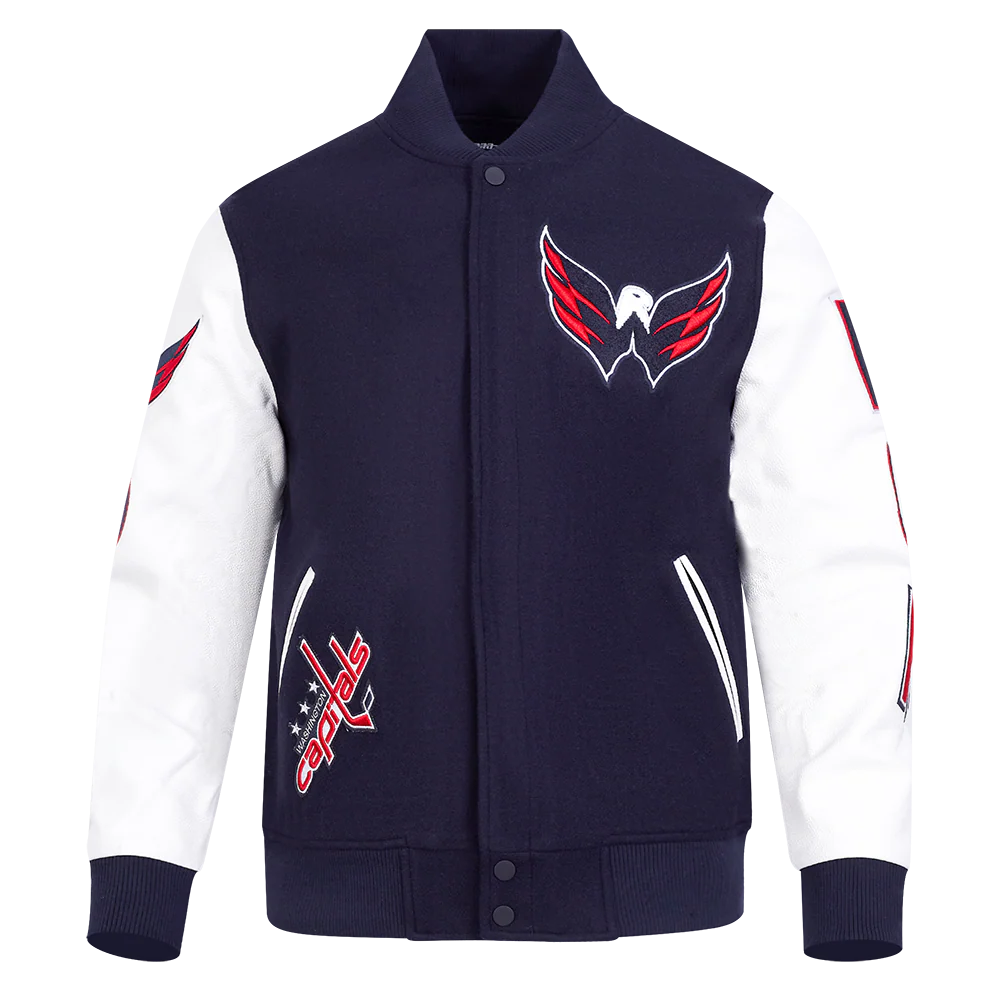 NHL WASHINGTON CAPITALS CLASSIC MEN'S WOOL VARSITY JACKET
