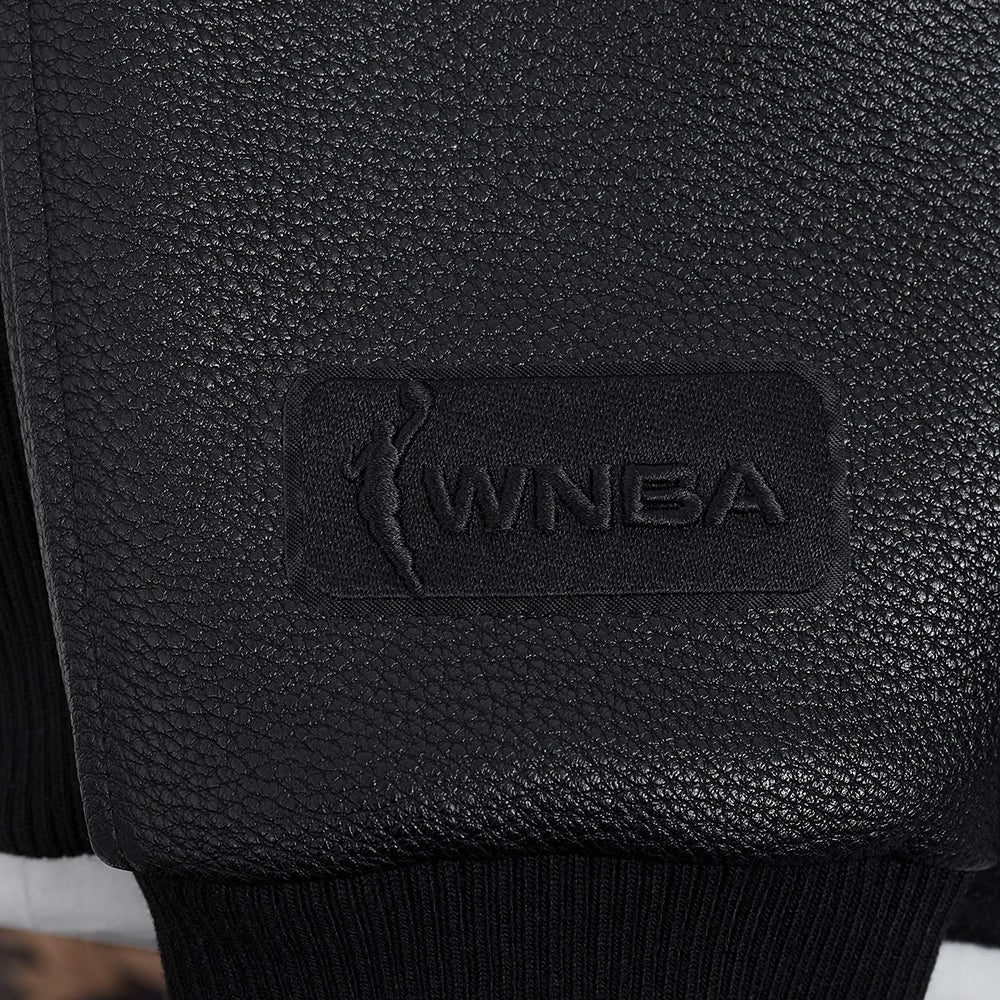 WNBA CONNECTICUT SUN TRIPLE BLACK MEN'S WOOL VARSITY JACKET