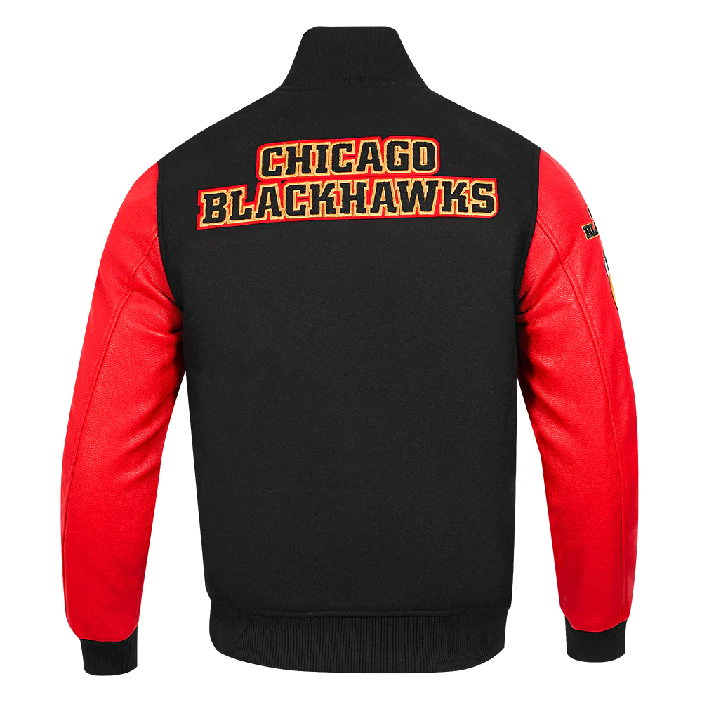 NHL CHICAGO BLACKHAWKS CLASSIC MEN'S WOOL VARSITY JACKET