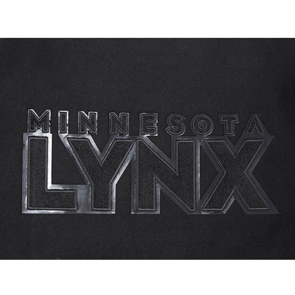 WNBA MINNESOTA LYNX TRIPLE BLACK MEN'S WOOL VARSITY JACKET