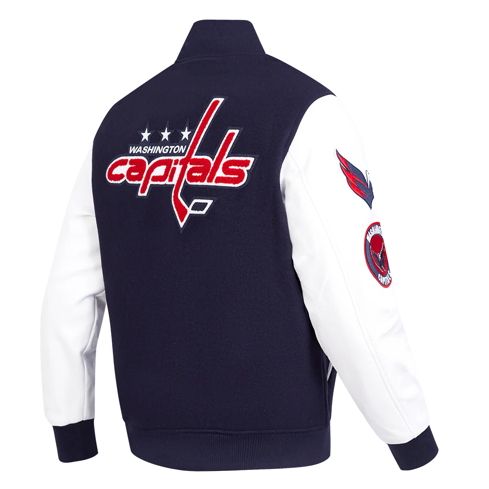 NHL WASHINGTON CAPITALS CLASSIC MEN'S WOOL VARSITY JACKET