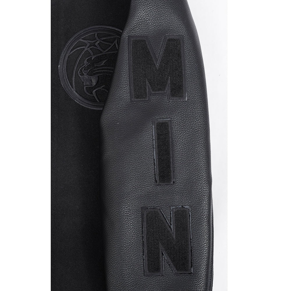 WNBA MINNESOTA LYNX TRIPLE BLACK MEN'S WOOL VARSITY JACKET