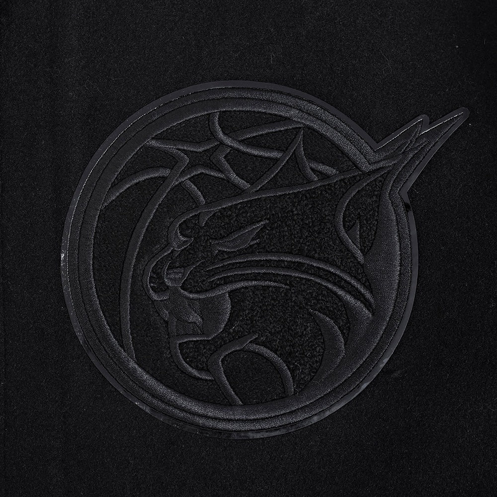 WNBA MINNESOTA LYNX TRIPLE BLACK MEN'S WOOL VARSITY JACKET