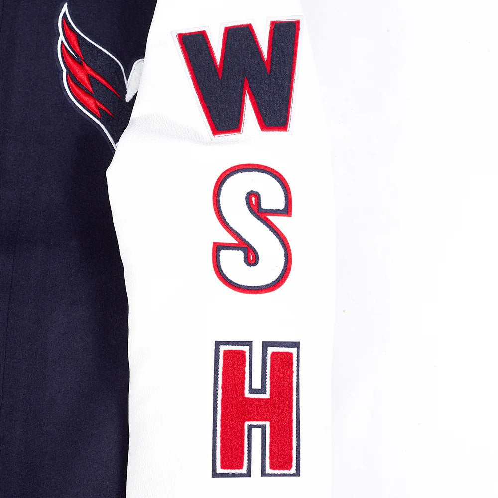 NHL WASHINGTON CAPITALS CLASSIC MEN'S WOOL VARSITY JACKET