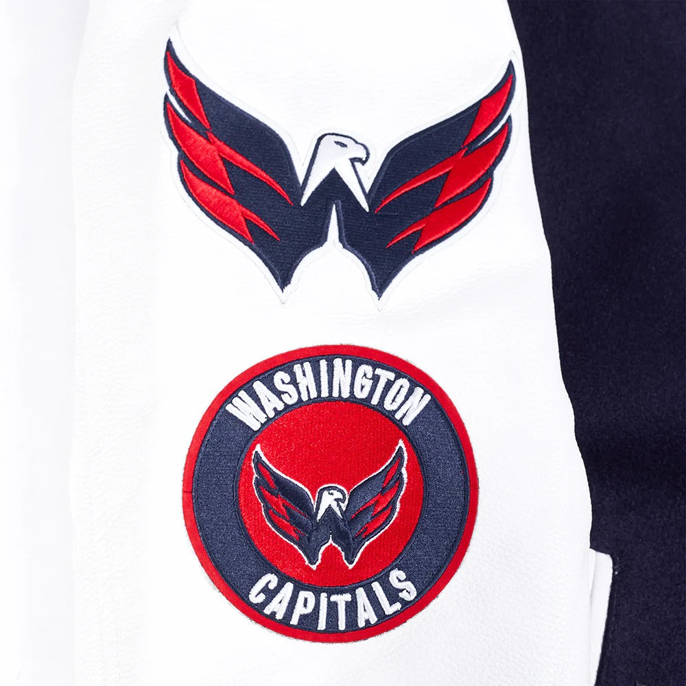 NHL WASHINGTON CAPITALS CLASSIC MEN'S WOOL VARSITY JACKET