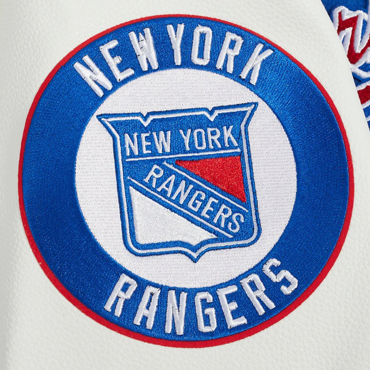 NHL NEW YORK RANGERS SCRIPT TAIL MEN'S RIB WOOL VARSITY