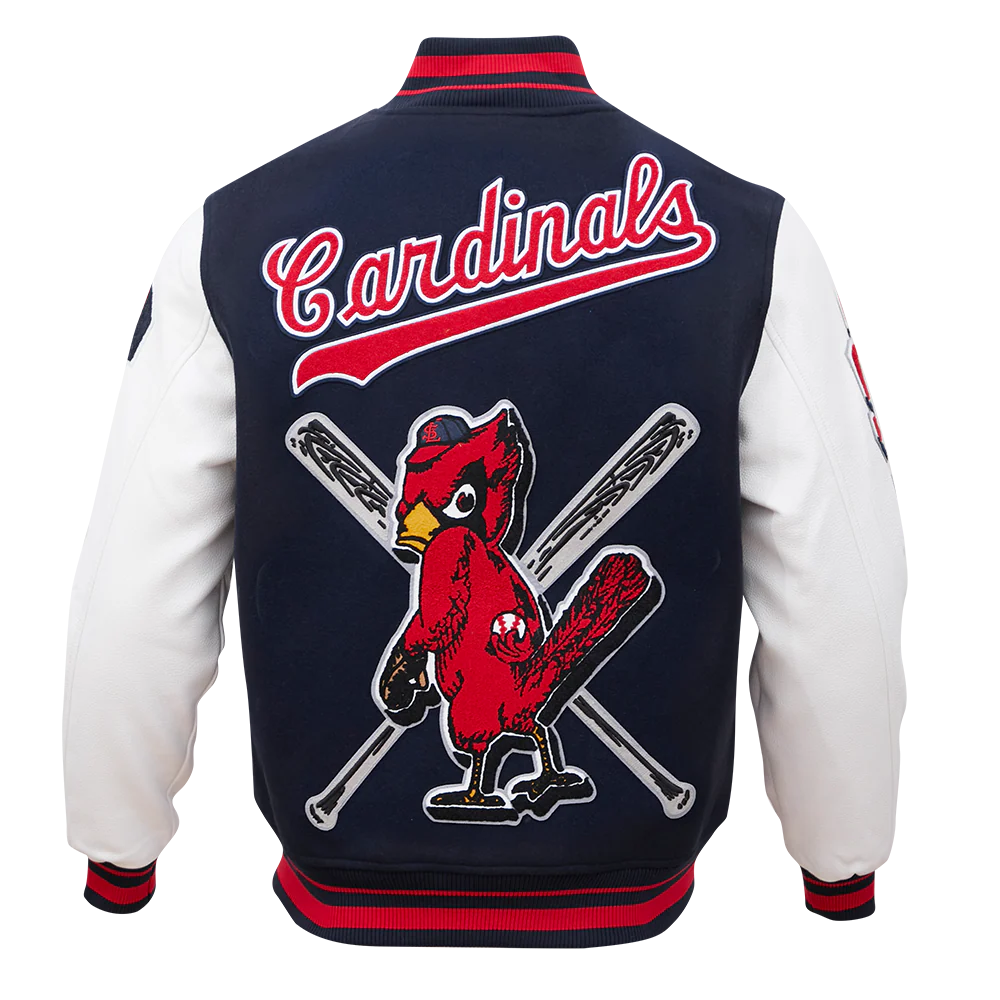 MLB ST. LOUIS CARDINALS RETRO MASHUP MEN'S RIB WOOL VARSITY JACKET