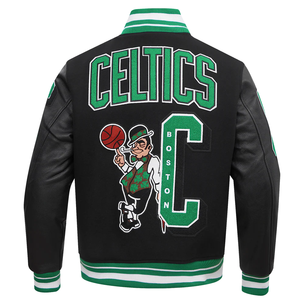 NBA INDIANA PACERS MASHUP MEN'S RIB WOOL VARSITY JACKET