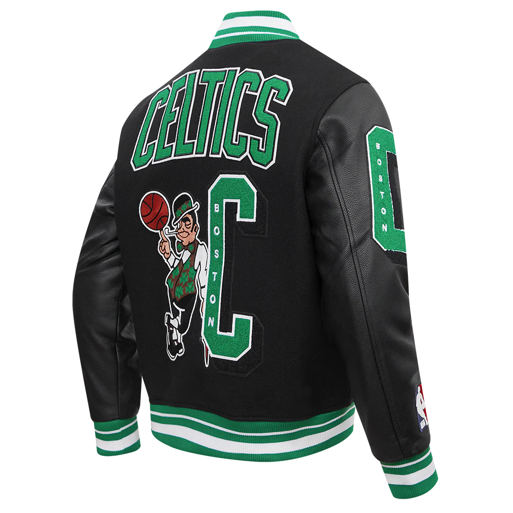 NBA INDIANA PACERS MASHUP MEN'S RIB WOOL VARSITY JACKET