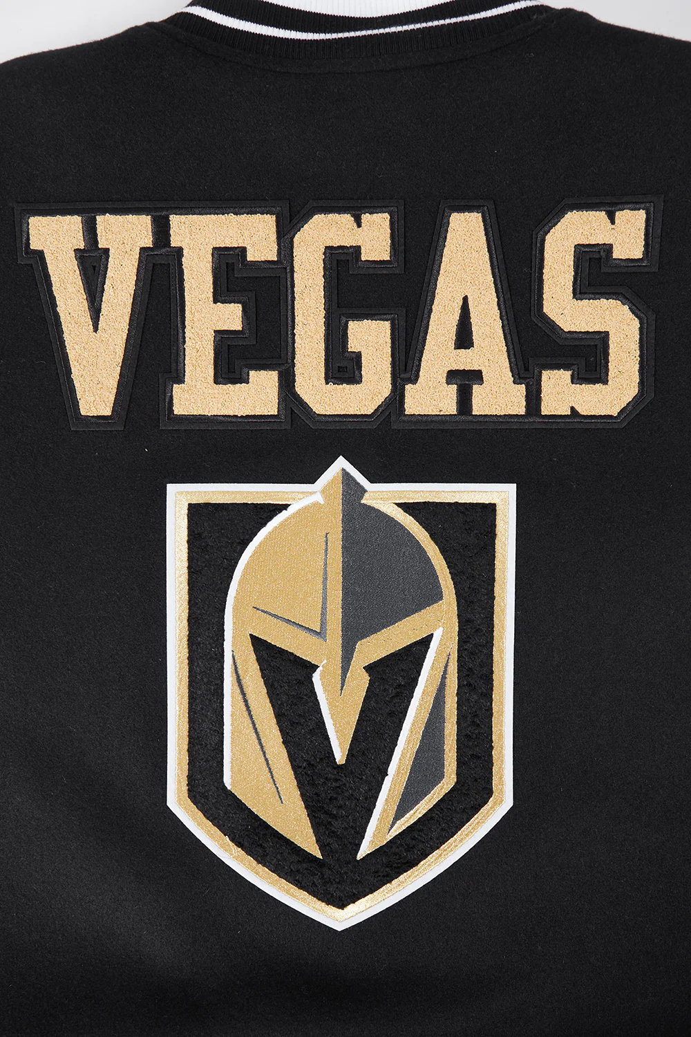 NHL VEGAS GOLDEN KNIGHTS RETRO CLASSIC MEN'S RIB WOOL VARSITY JACKET