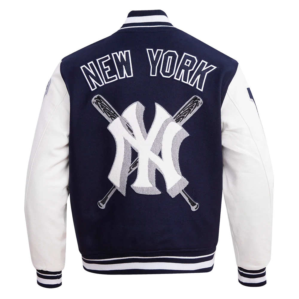 MLB NEW YORK YANKEES MASHUP MEN'S RIB WOOL VARSITY JACKET