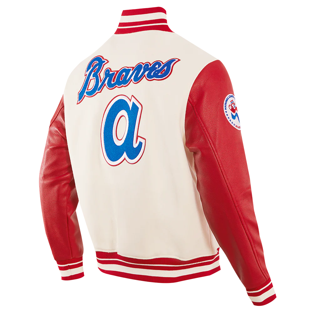 MLB ATLANTA BRAVES RETRO CLASSIC MEN'S WOOL VARSITY JACKET