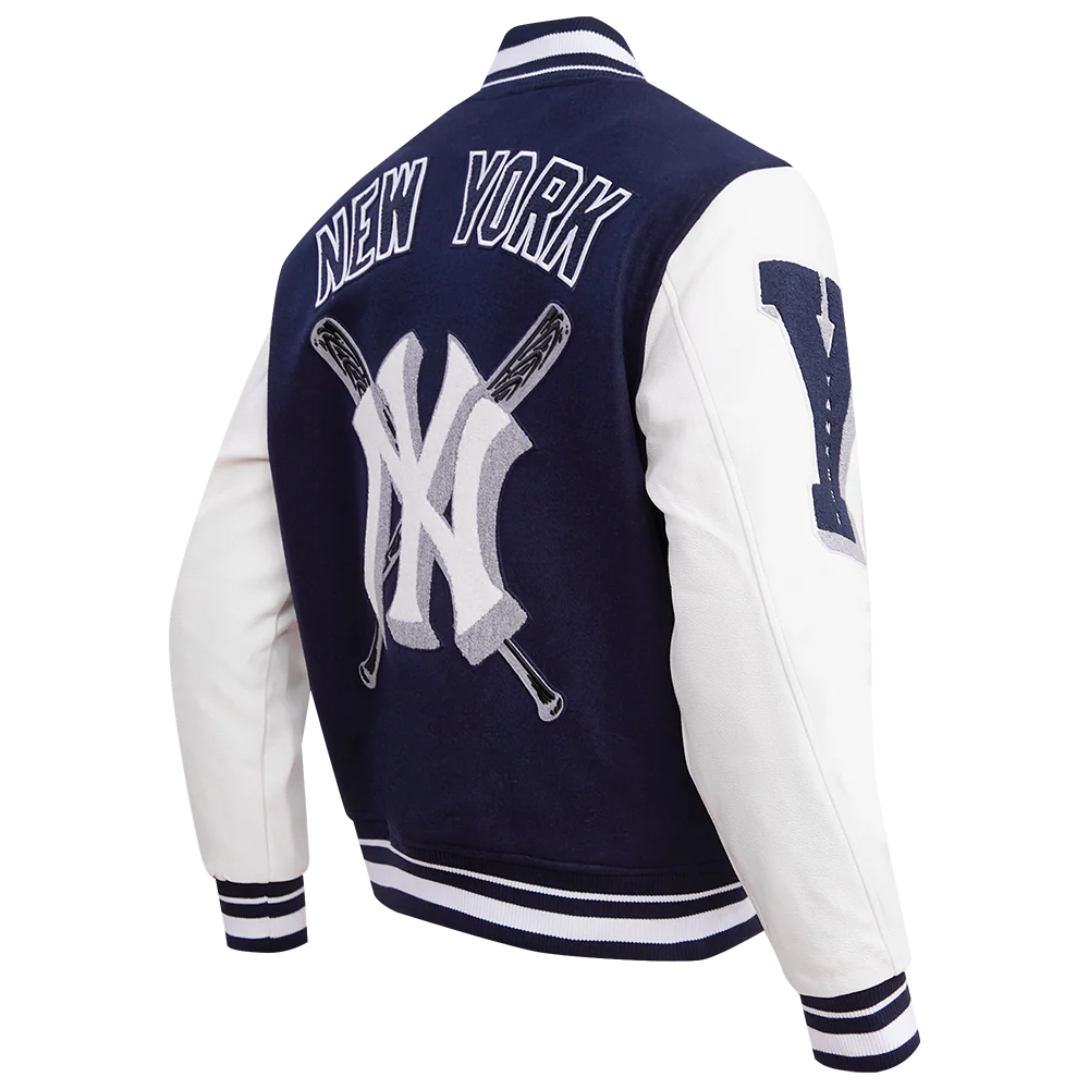 MLB NEW YORK YANKEES MASHUP MEN'S RIB WOOL VARSITY JACKET