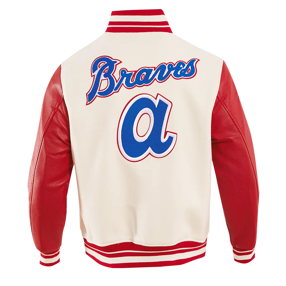 MLB ATLANTA BRAVES RETRO CLASSIC MEN'S WOOL VARSITY JACKET