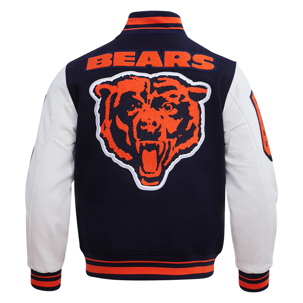 NFL CHICAGO BEARS MASHUP MEN'S RIB WOOL VARSITY JACKET