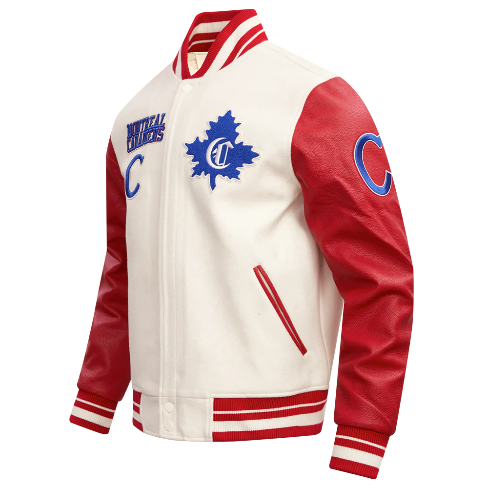 NHL MONTREAL CANADIENS RETRO CLASSIC MEN'S RIB WOOL VARSITY JACKET