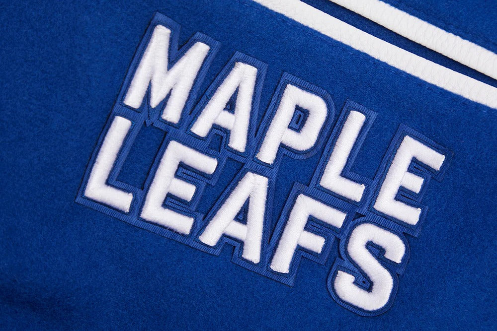 NHL TORONTO MAPLE LEAFS RETRO CLASSIC MEN'S RIB WOOL VARSITY JACKET