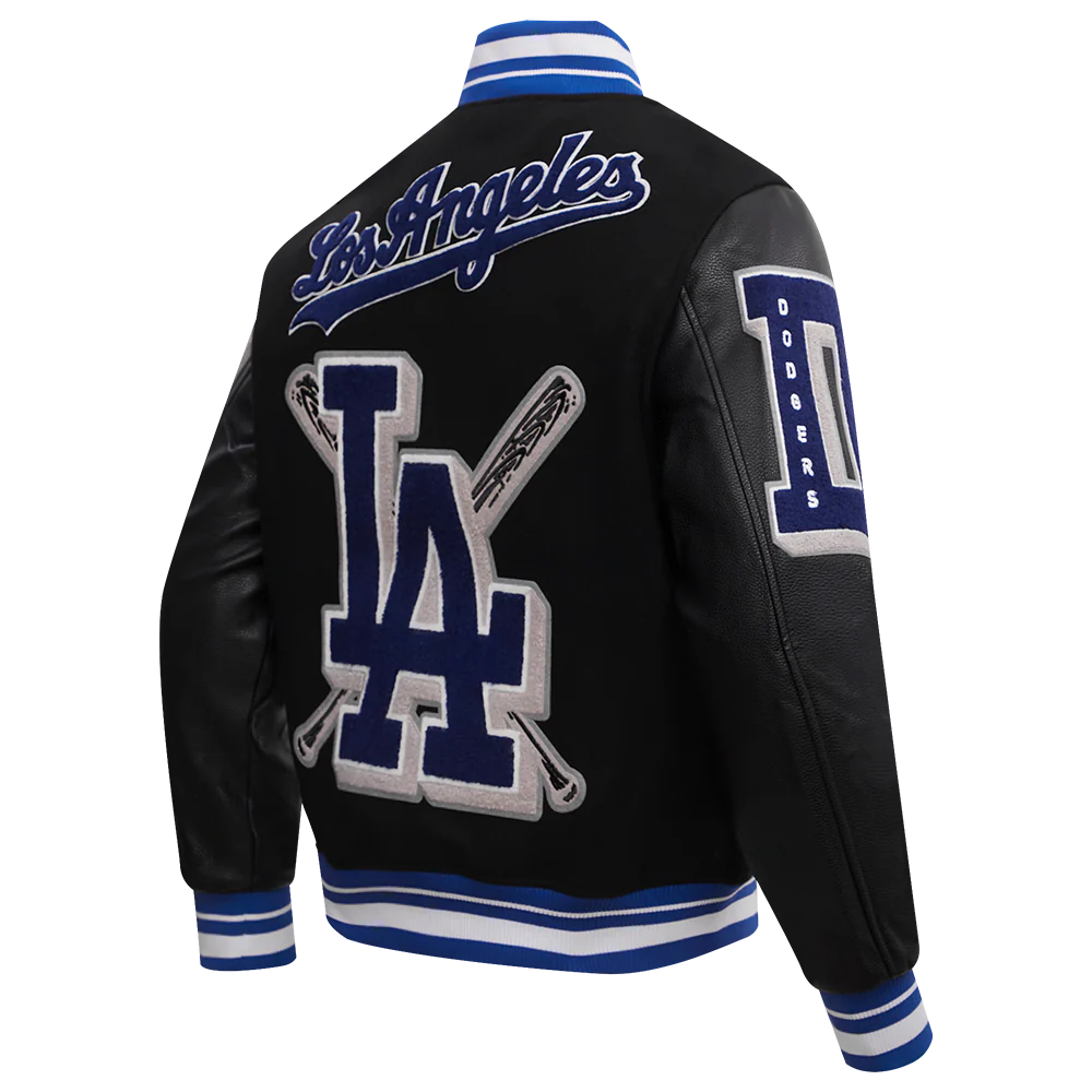 MLB LOS ANGELES DODGERS MASHUP MEN'S RIB WOOL VARSITY JACKET