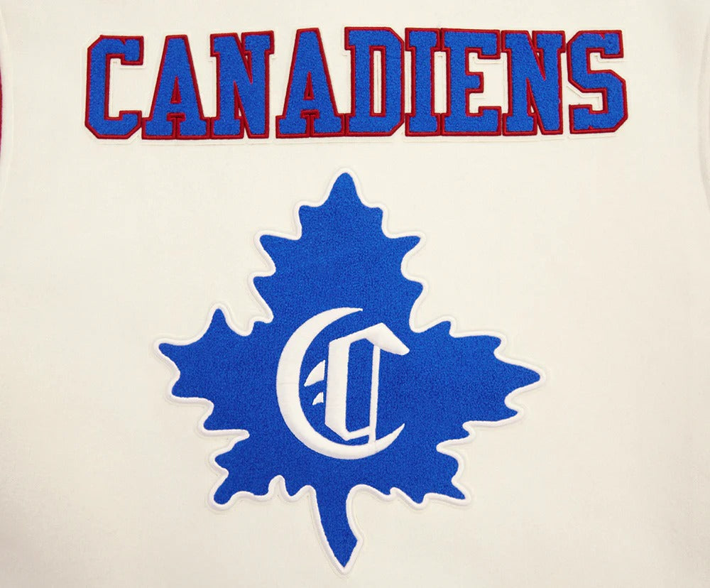 NHL MONTREAL CANADIENS RETRO CLASSIC MEN'S RIB WOOL VARSITY JACKET