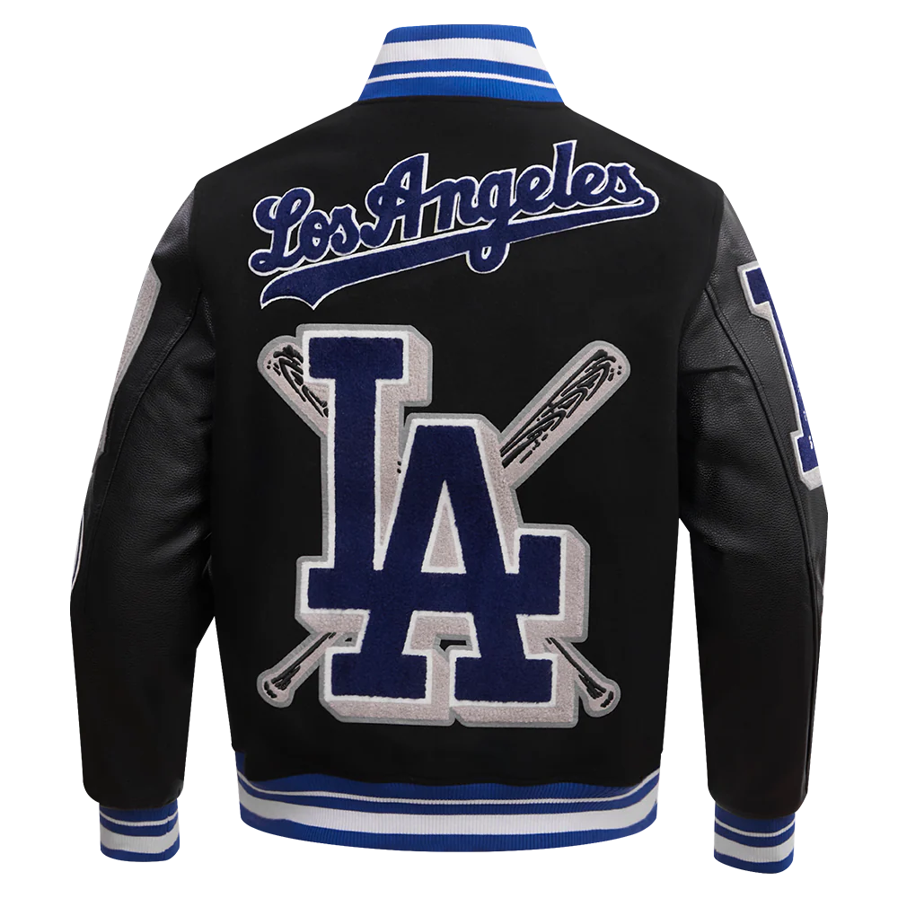 MLB LOS ANGELES DODGERS MASHUP MEN'S RIB WOOL VARSITY JACKET