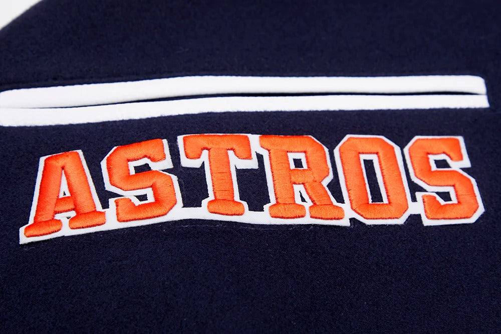 MLB HOUSTON ASTROS MASHUP MEN'S RIB WOOL VARSITY JACKET