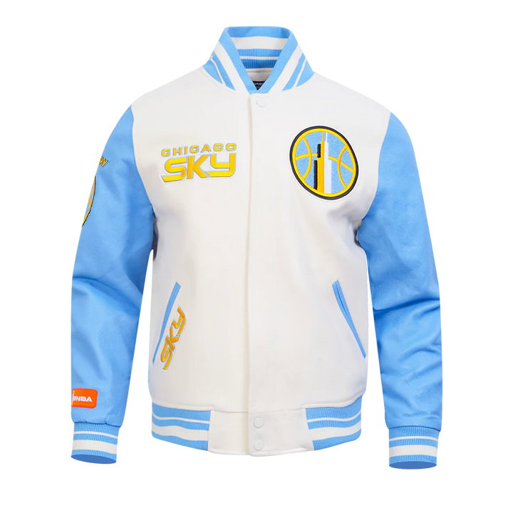 WNBA CHICAGO SKY RETRO CLASSICS MEN'S RIB WOOL VARSITY JACKET