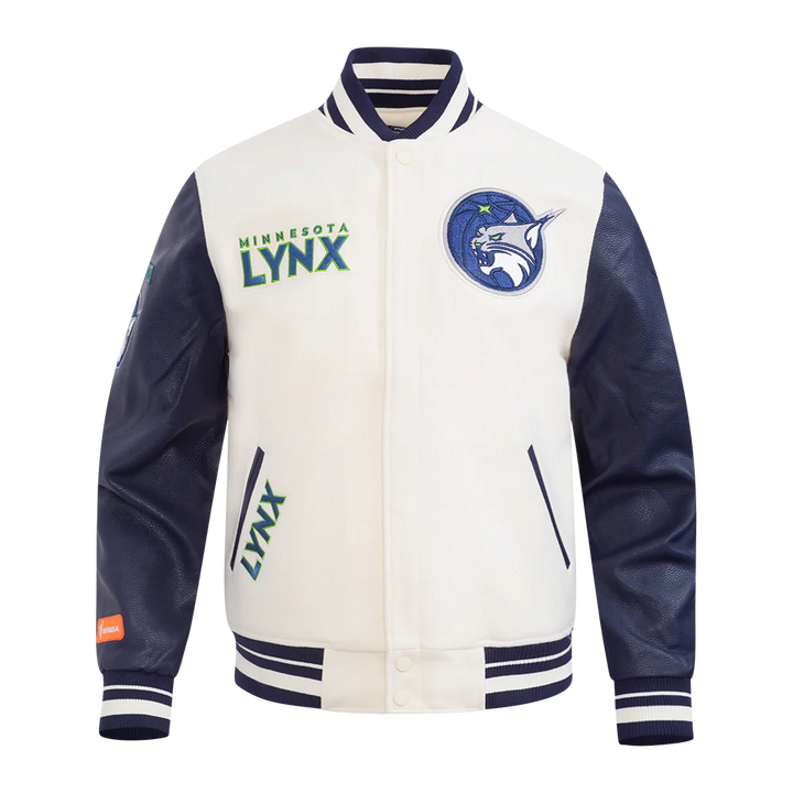 WNBA MINNESOTA LYNX RETRO CLASSICS MEN'S RIB WOOL VARSITY JACKET