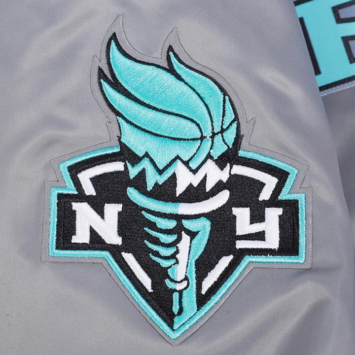 WNBA NEW YORK LIBERTY CLASSIC CHENILLE MEN'S SATIN JACKET