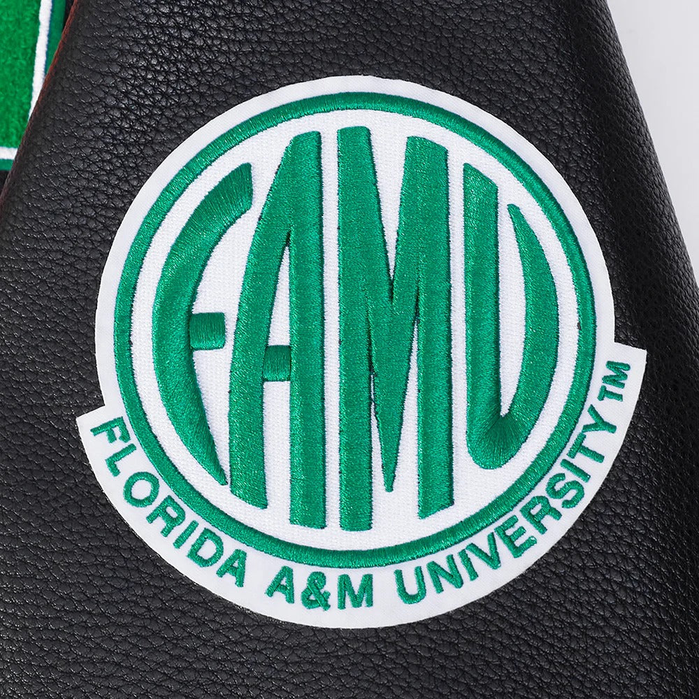 FLORIDA A&M UNIVERSITY CLASSIC RIB WOOL VARSITY JACKET