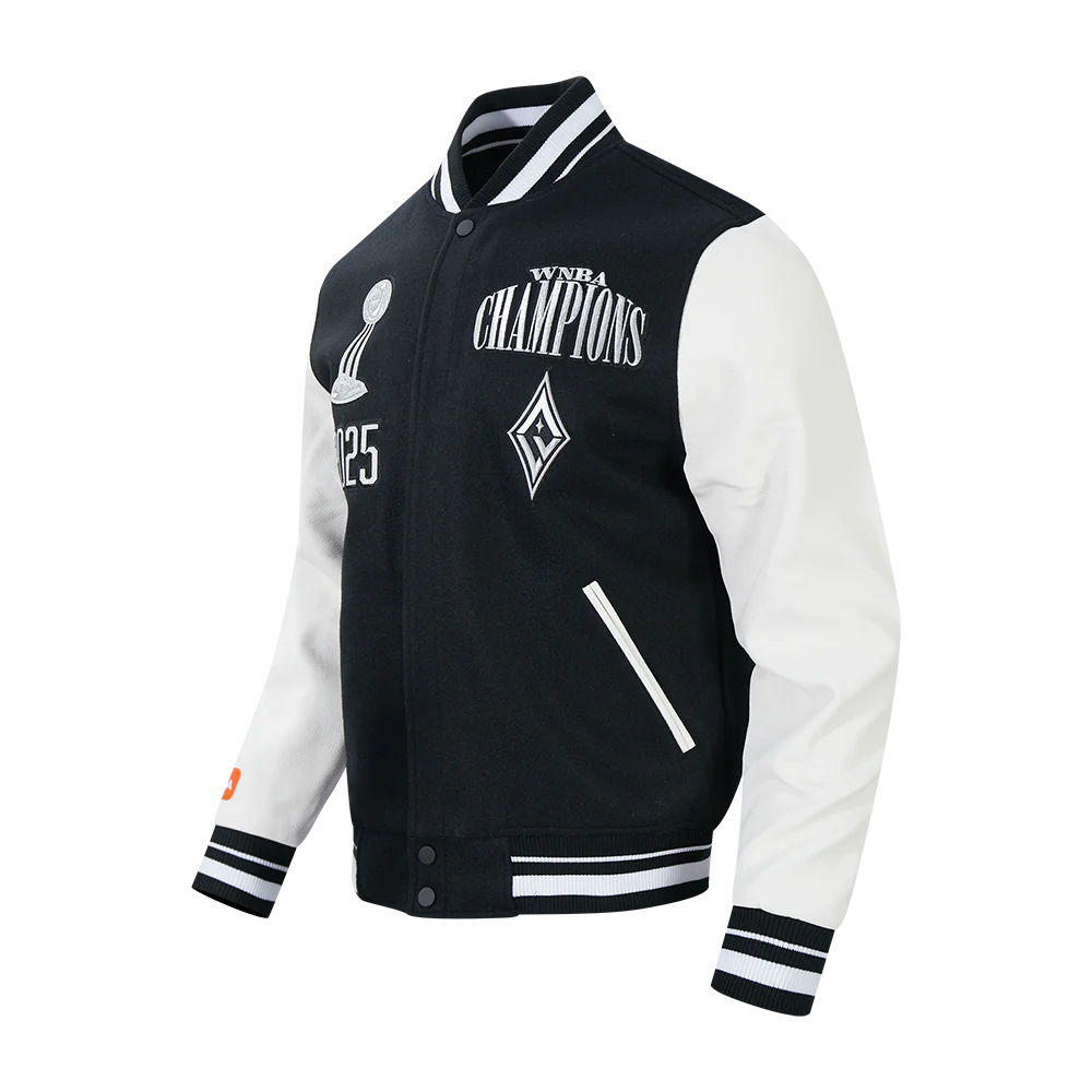 LAS VEGAS ACES WNBA FINALS 2025 MEN'S RIB WOOL VARSITY JACKET