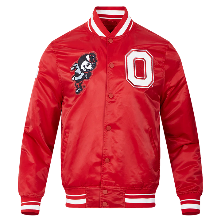 OHIO STATE UNIVERSITY CLASSIC MEN'S RIB SATIN JACKET