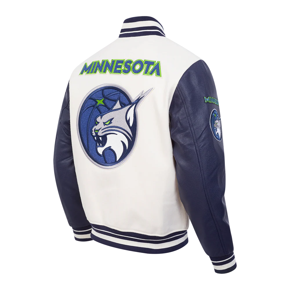 WNBA MINNESOTA LYNX RETRO CLASSICS MEN'S RIB WOOL VARSITY JACKET