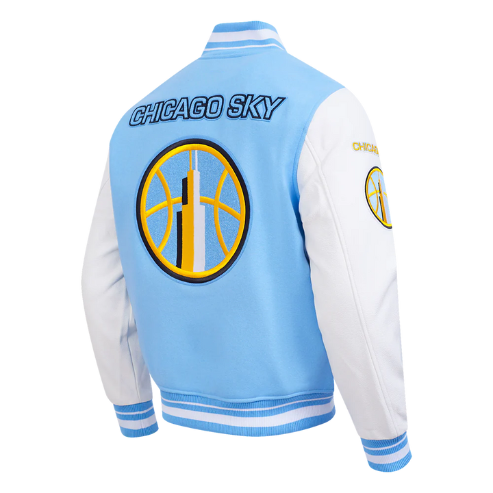 WNBA CHICAGO SKY RETRO CLASSICS MEN'S RIB WOOL VARSITY JACKET