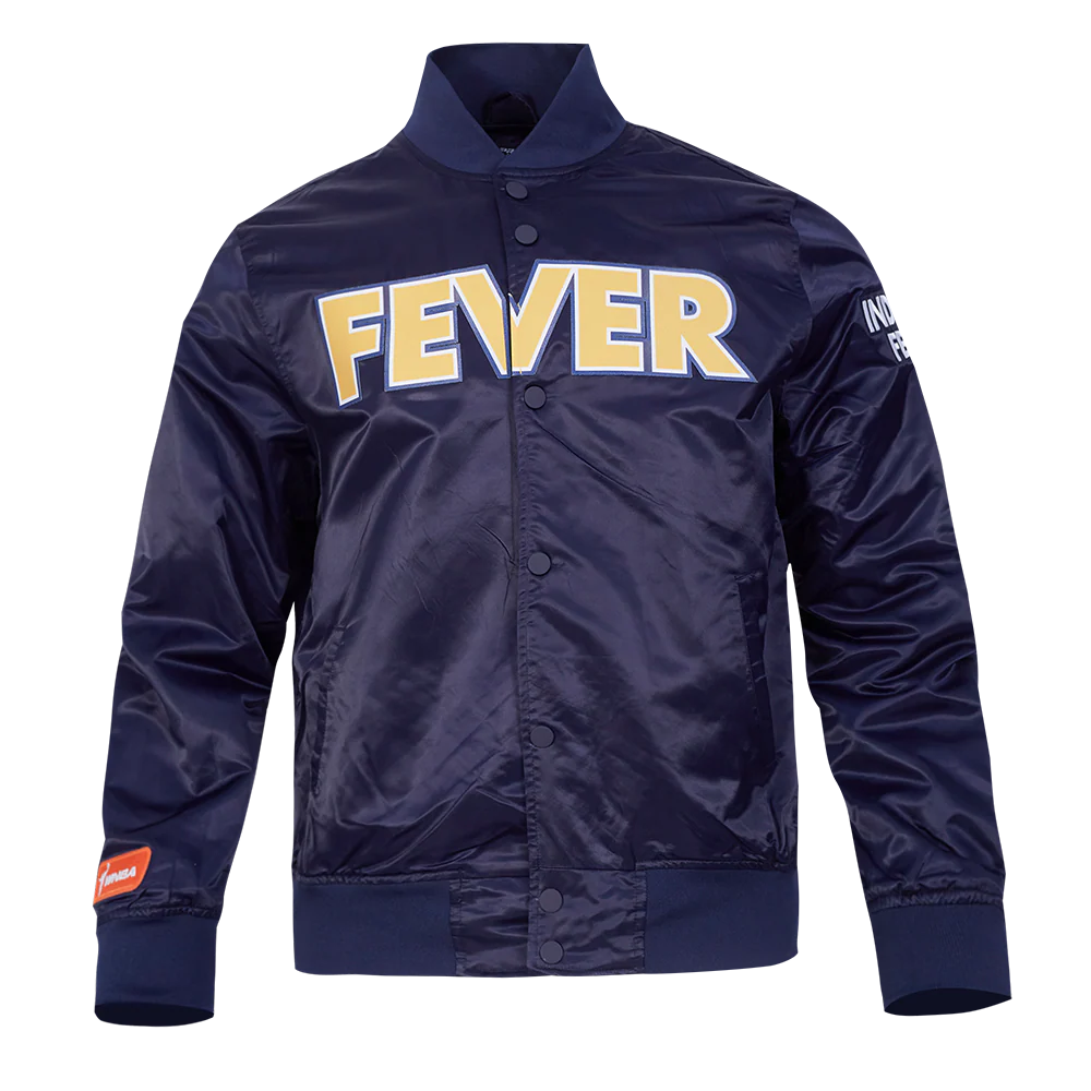 WNBA INDIANA FEVER CLASSIC CHENILLE MEN'S SATIN JACKET