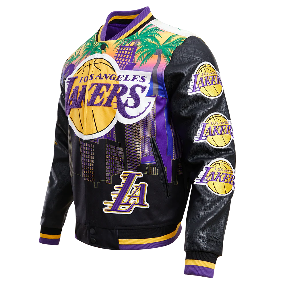 NBA LOS ANGELES LAKERS REMIX MEN'S VARSITY JACKET