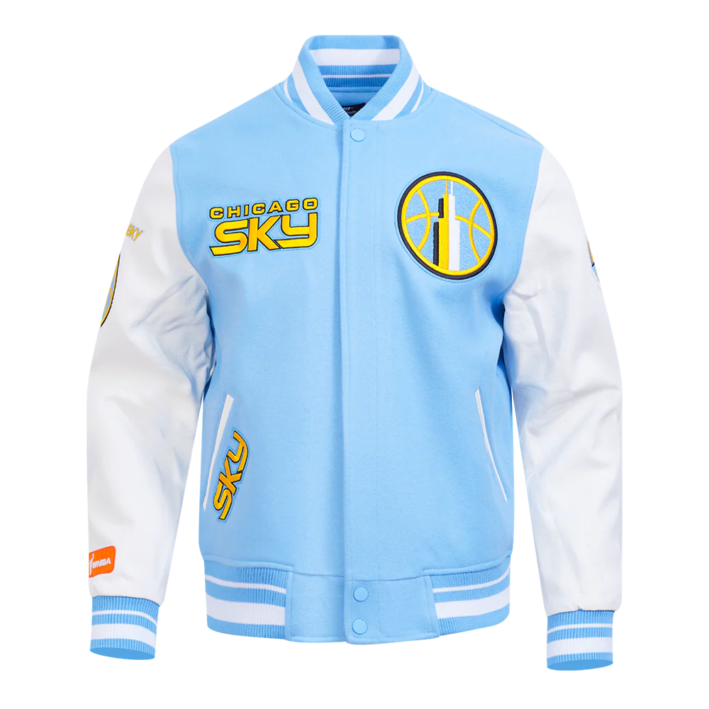 WNBA CHICAGO SKY RETRO CLASSICS MEN'S RIB WOOL VARSITY JACKET