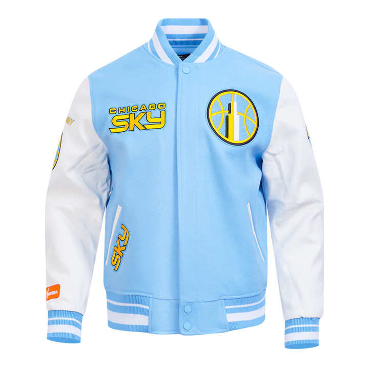 WNBA CHICAGO SKY RETRO CLASSICS MEN'S RIB WOOL VARSITY JACKET