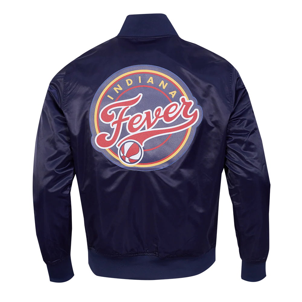 WNBA INDIANA FEVER CLASSIC CHENILLE MEN'S SATIN JACKET