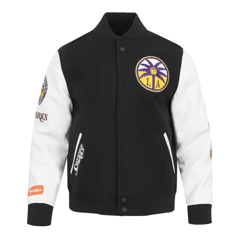 WNBA LOS ANGELES SPARKS CLASSIC CHENILLE MEN'S WOOL VARSITY JACKET
