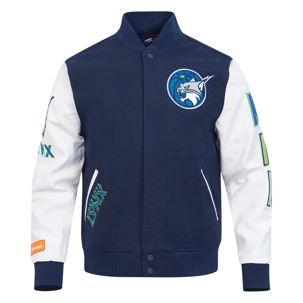 WNBA MINNESOTA LYNX CLASSIC CHENILLE MEN'S WOOL VARSITY JACKET