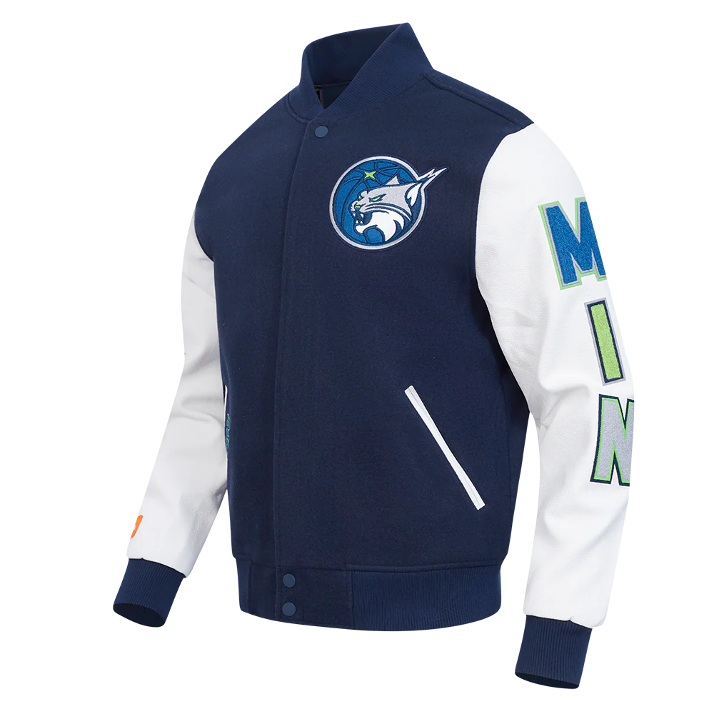 WNBA MINNESOTA LYNX CLASSIC CHENILLE MEN'S WOOL VARSITY JACKET