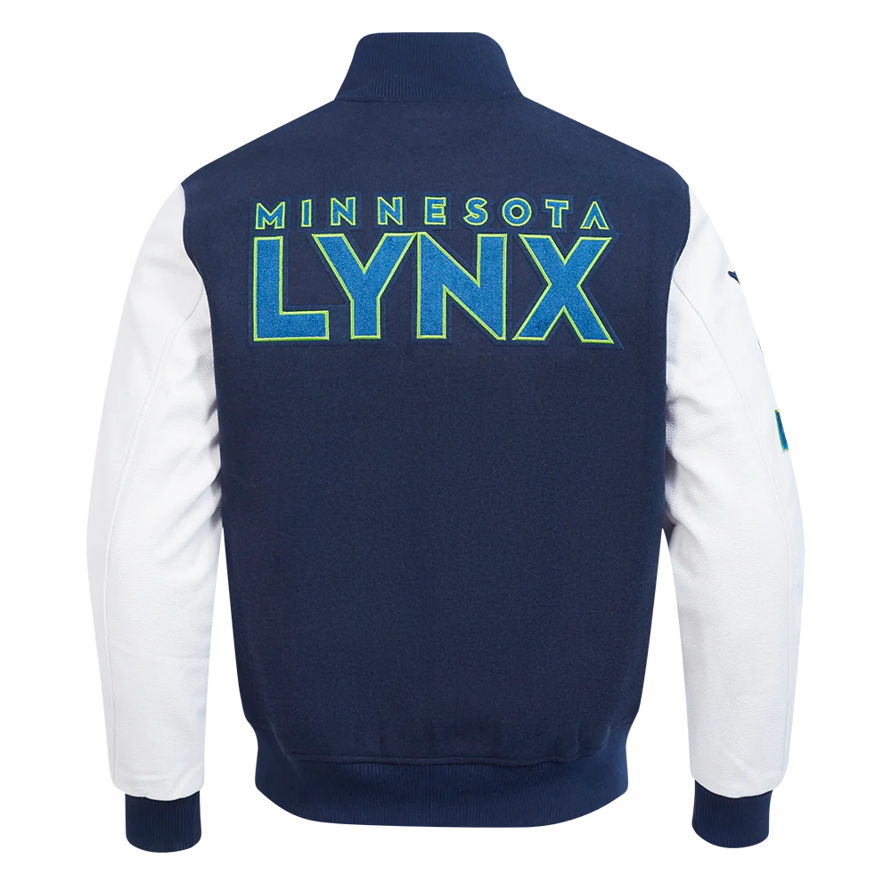 WNBA MINNESOTA LYNX CLASSIC CHENILLE MEN'S WOOL VARSITY JACKET