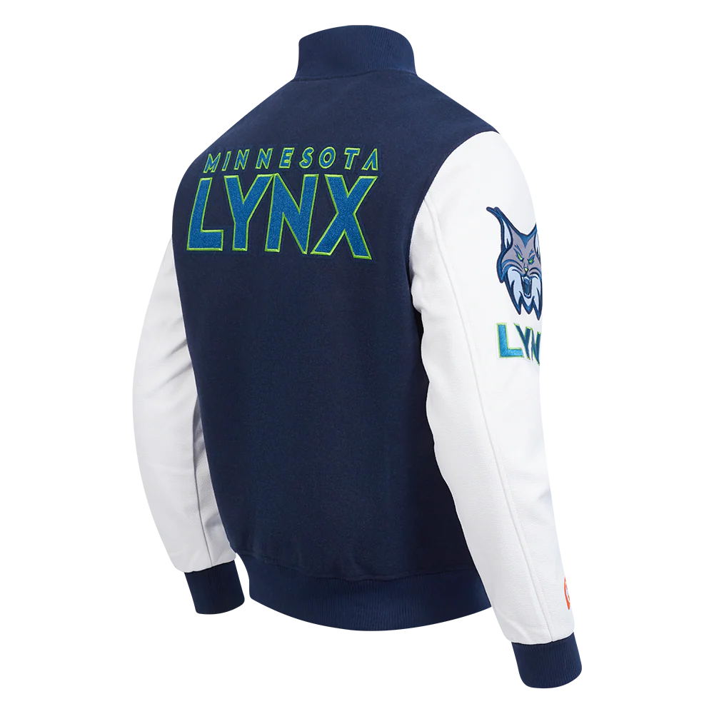 WNBA MINNESOTA LYNX CLASSIC CHENILLE MEN'S WOOL VARSITY JACKET