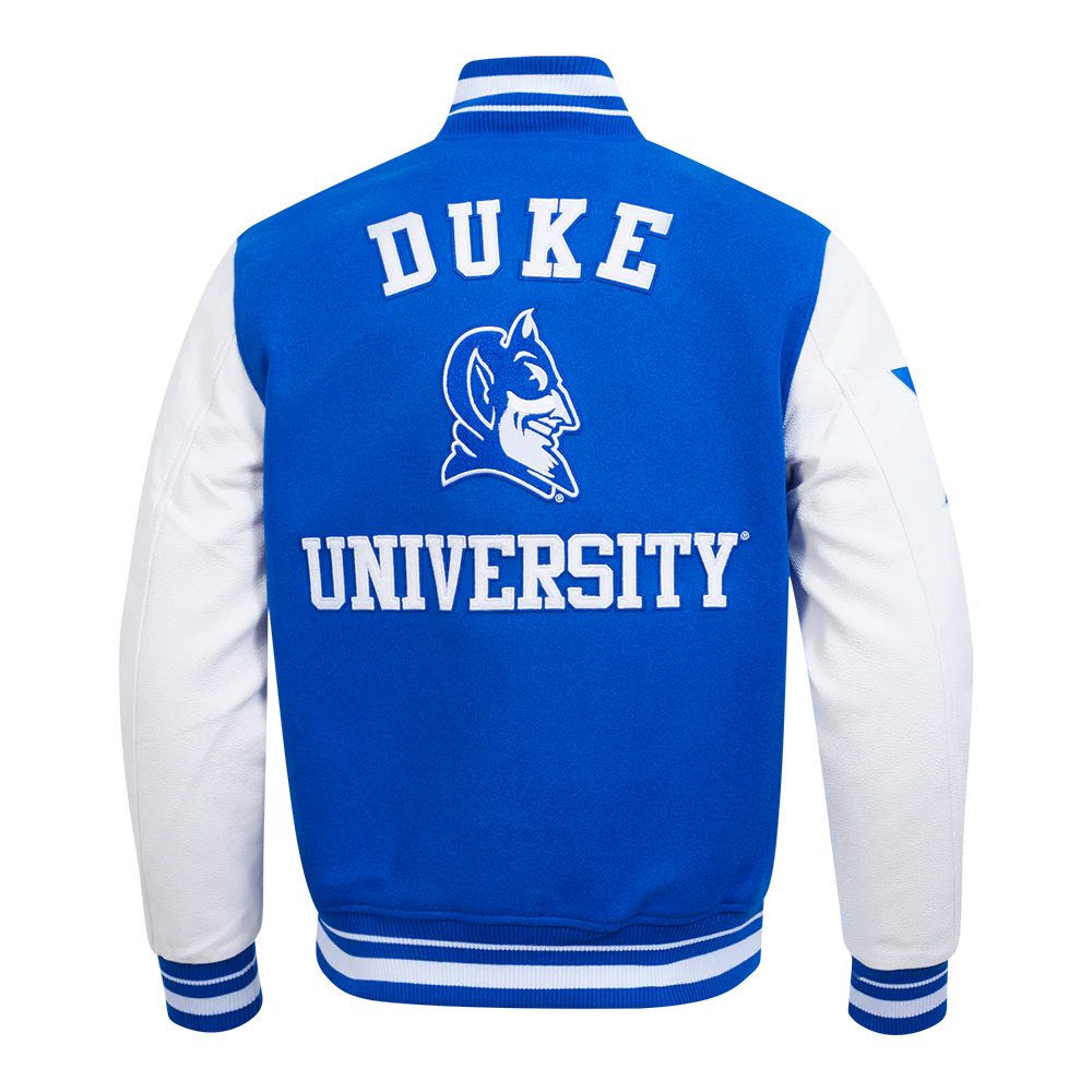DUKE UNIVERSITY CLASSIC MEN'S RIB WOOL VARSITY JACKET