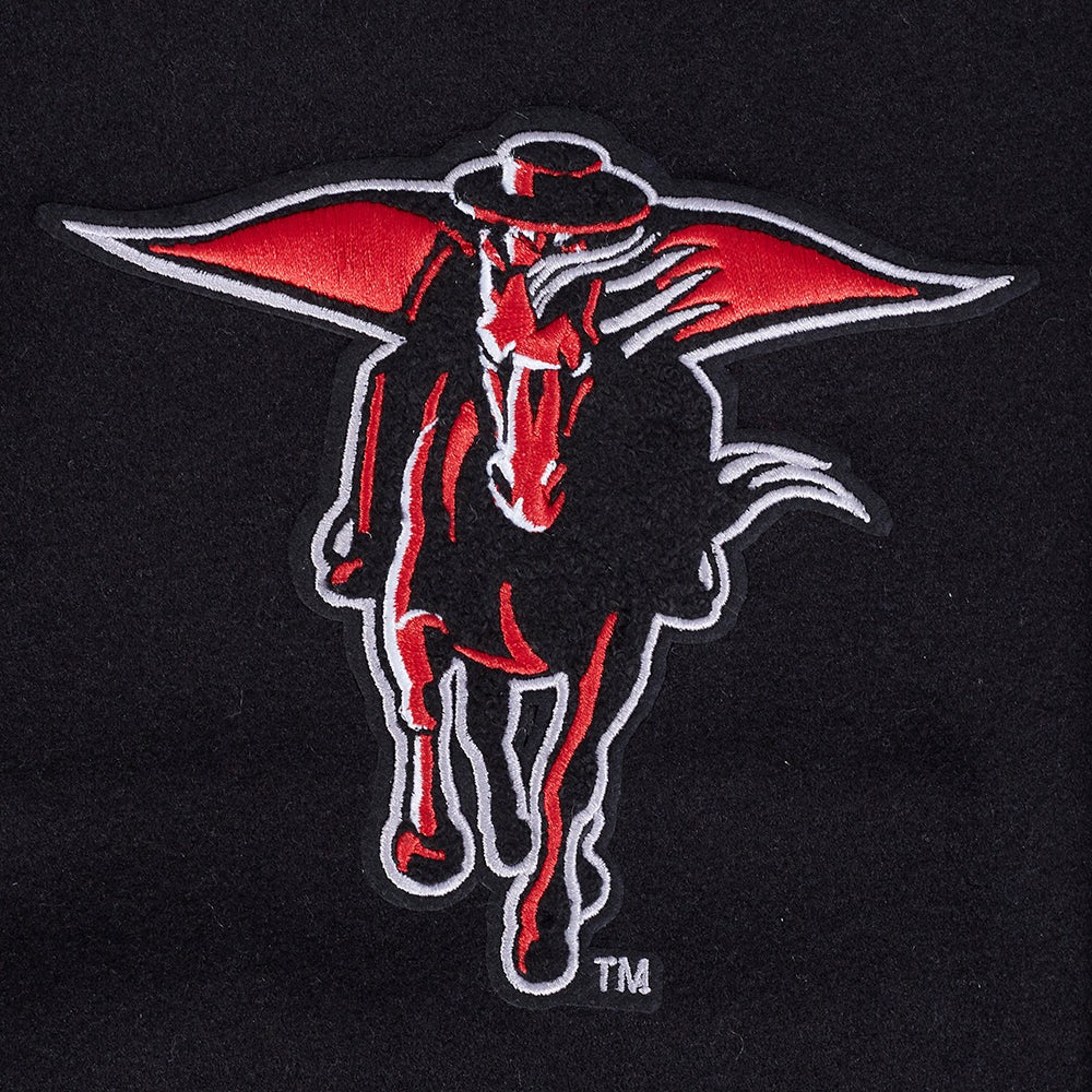 TEXAS TECH UNIVERSITY CLASSIC MEN'S RIB WOOL VARSITY JACKET