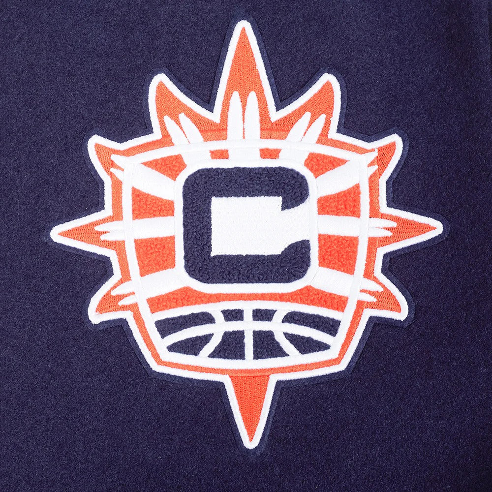WNBA CONNECTICUT SUN CLASSIC CHENILLE MEN'S WOOL VARSITY JACKET