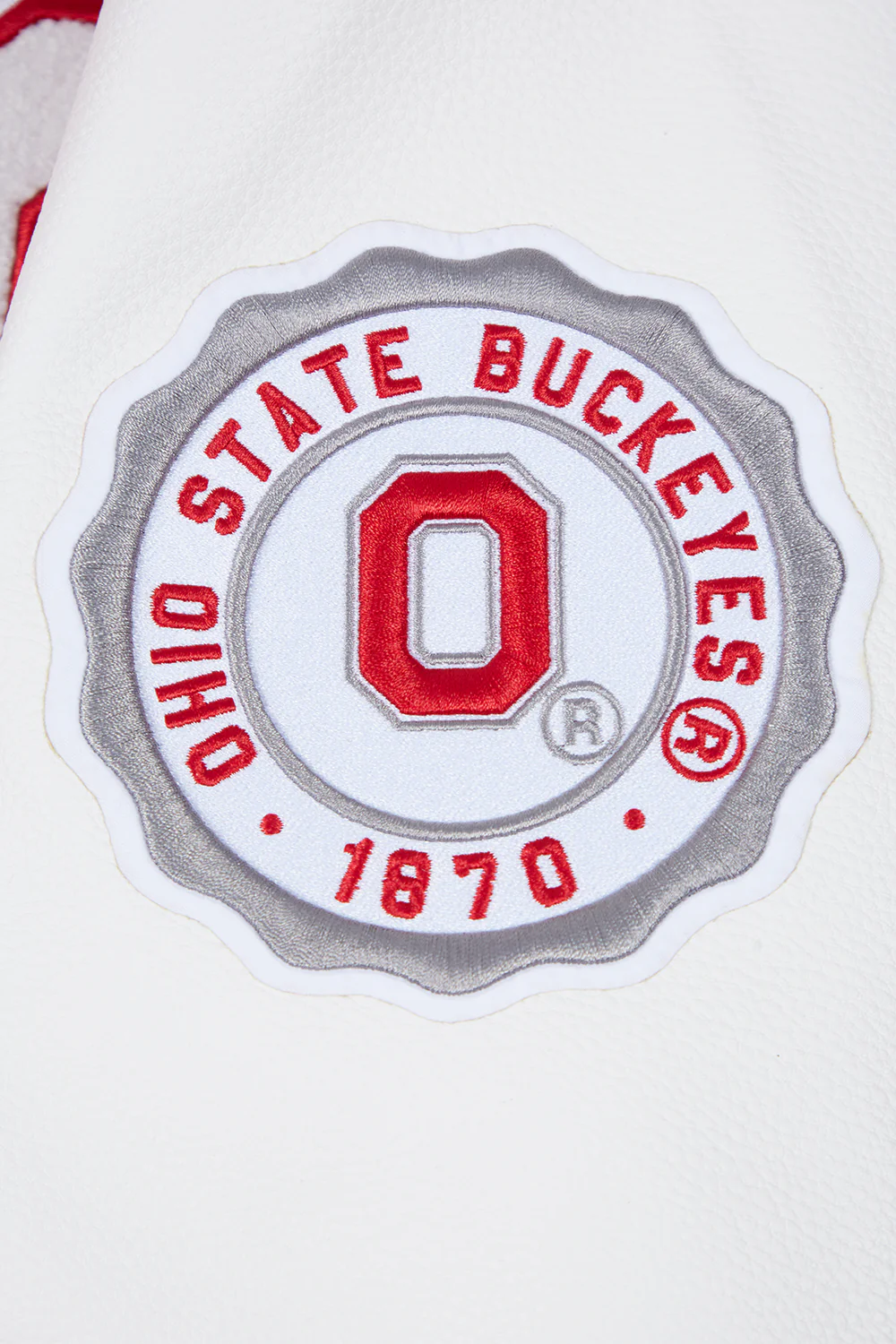OHIO STATE UNIVERSITY CLASSIC MEN'S RIB WOOL VARSITY JACKET