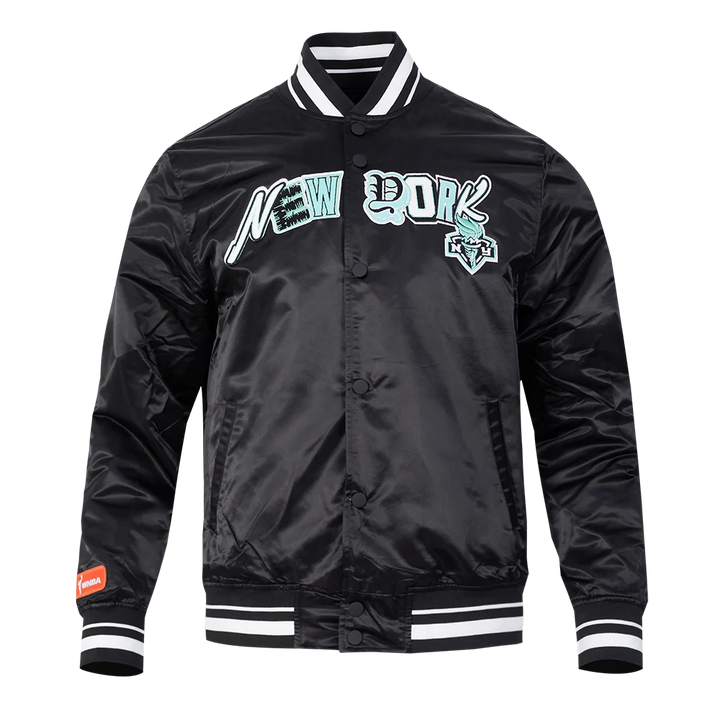WNBA NEW YORK LIBERTY CITY RANSOM MEN'S RIB SATIN JACKET